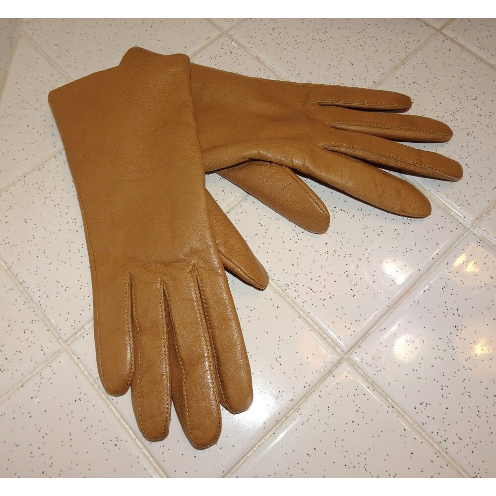 Thinsulate Tan Leather Gloves S
